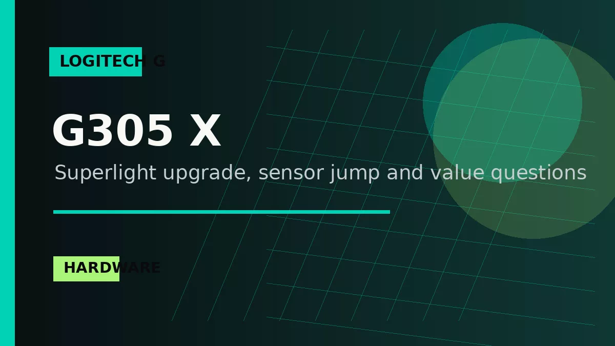 Logitech G305 X Superlight: что важно в новом апгрейде мыши