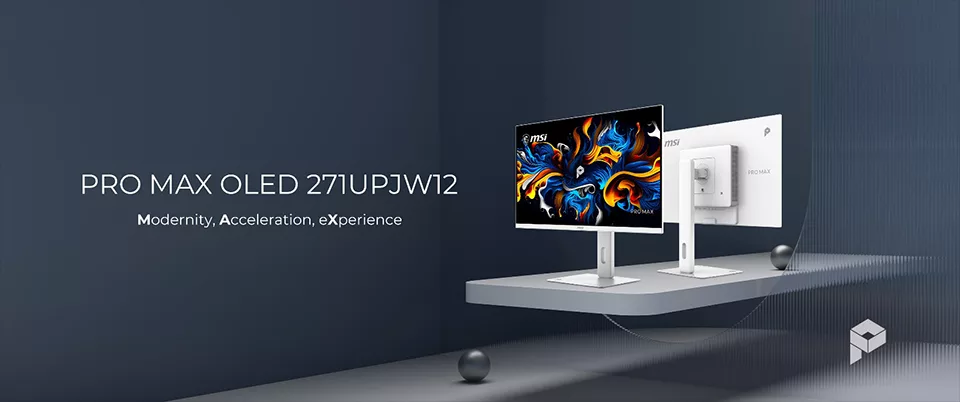 MSI Unveils the PRO MAX OLED 271UPJW12: The World's First 27-Inch 4K 120Hz IJP OLED Monitor