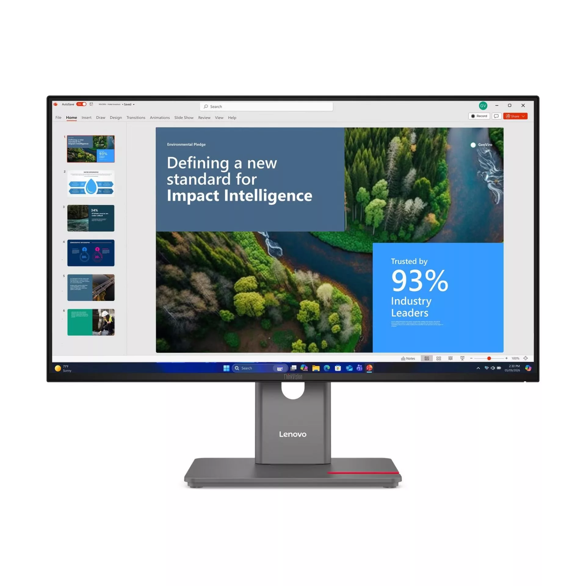 Lenovo анонсировала бизнес-монитор ThinkVision P27UD-40 с поддержкой Thunderbolt 4, Daisy-Chaining и 4K-UHD
