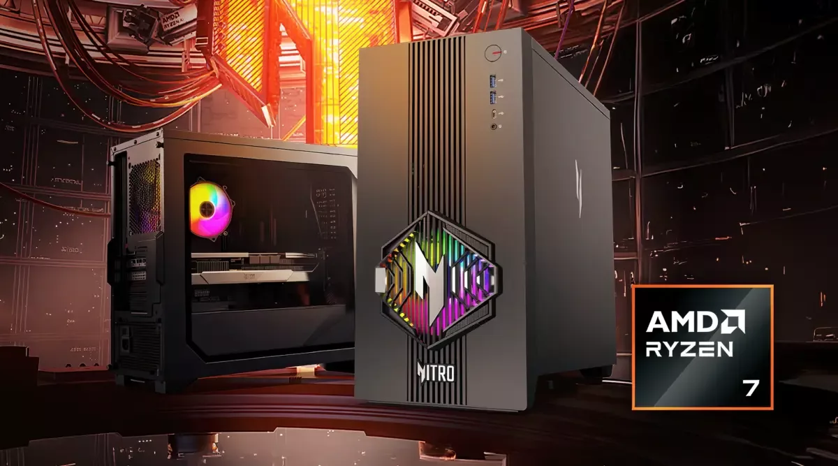 Acer launches Nitro 30 PC with Radeon RX 9070 XT and PCIe 4.0 x8-limited Ryzen 7 8700F, priced at $3,700