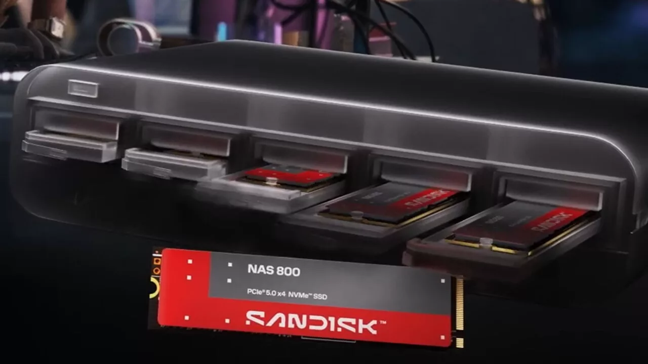 SanDisk анонсировала две новые линейки SSD для NAS: SATA-бюджетник и PCIe 5.0-монстр