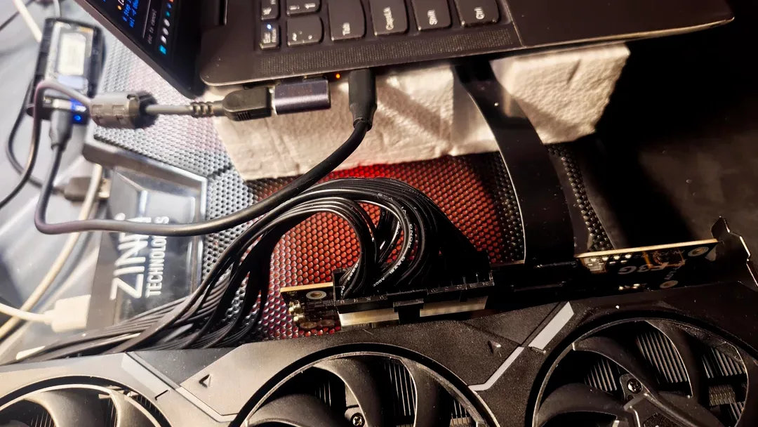 Enthusiast turns a Lenovo Yoga laptop, an M.2 slot, and AMD Radeon RX 7900 XT into 'the world's stupidest' desktop for local AI chatbots — M.2 franken-rig crippled by laptop DRAM swap