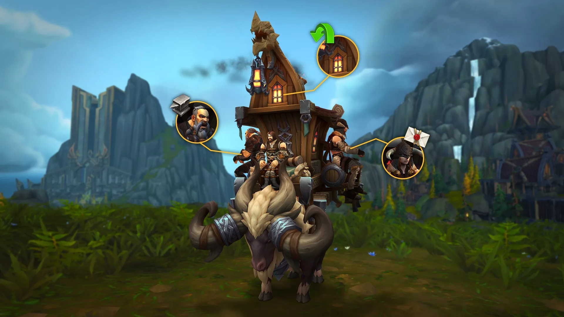 Blizzard Adds Hearthkeeper's Wandering Caravan Mount to World of Warcraft