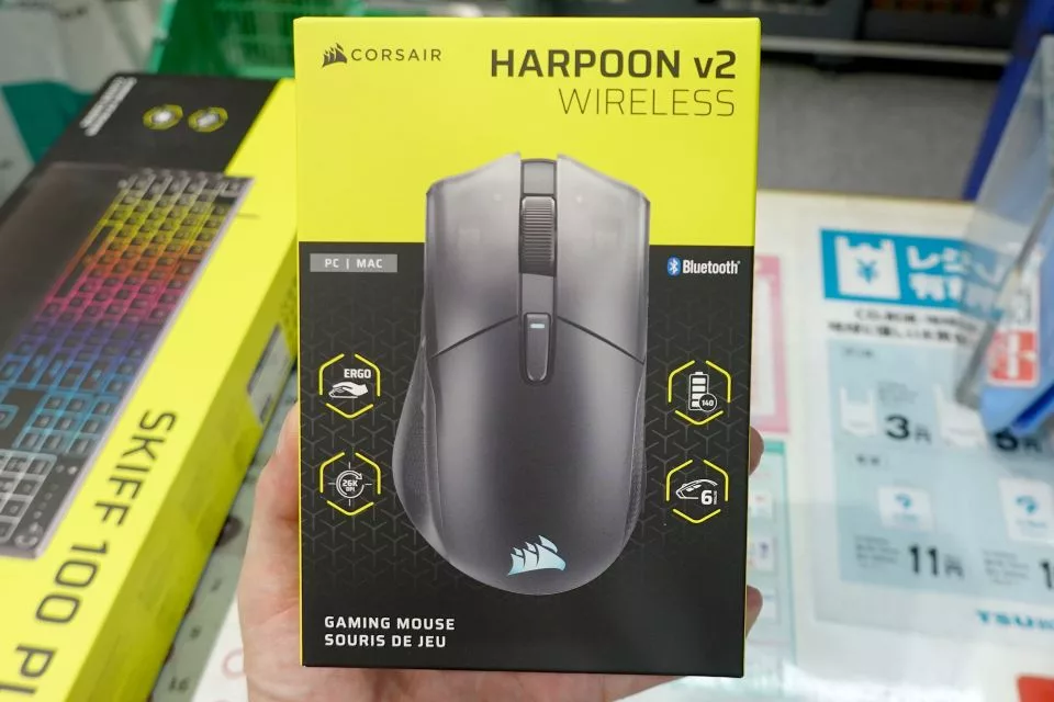 Corsair представила эргономичную беспроводную мышь HARPOON v2 WIRELESS
