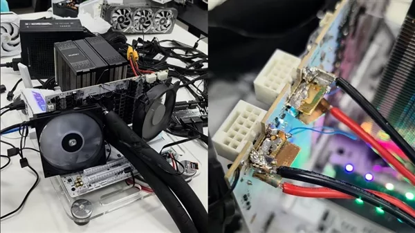 Бразильская команда TecLab пропаяла 16-контактный разъем RTX 5090 прямо на плате