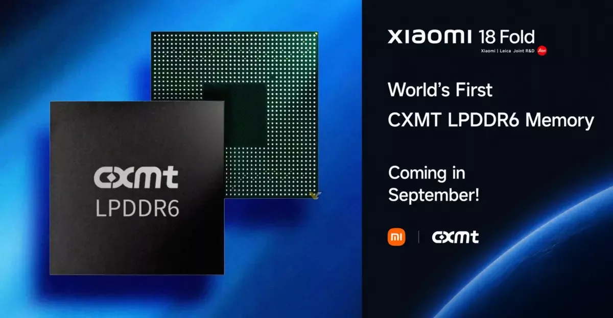 CXMT запустила массовое производство памяти LPDDR6 для складного смартфона Xiaomi