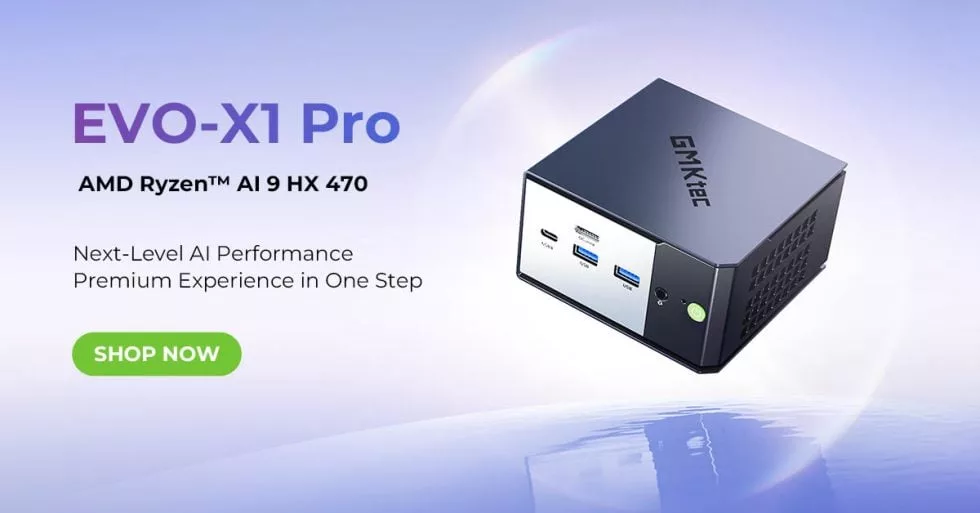 GMKtec EVO-X1 Pro: Ryzen AI 9 HX 470, Radeon 890M и OCuLink