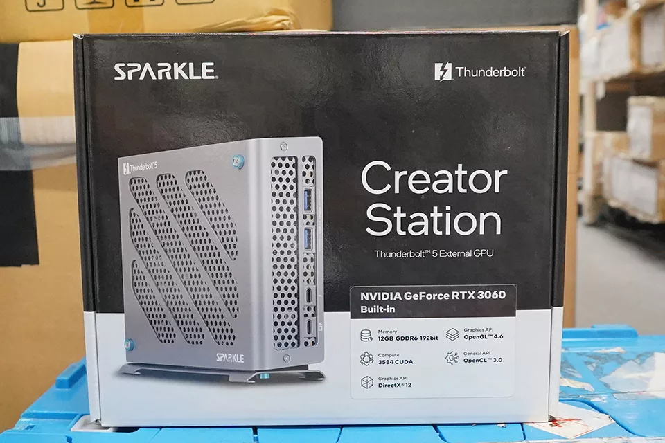 SPARKLE launches Thunderbolt 5 eGPU box with GeForce RTX 3060