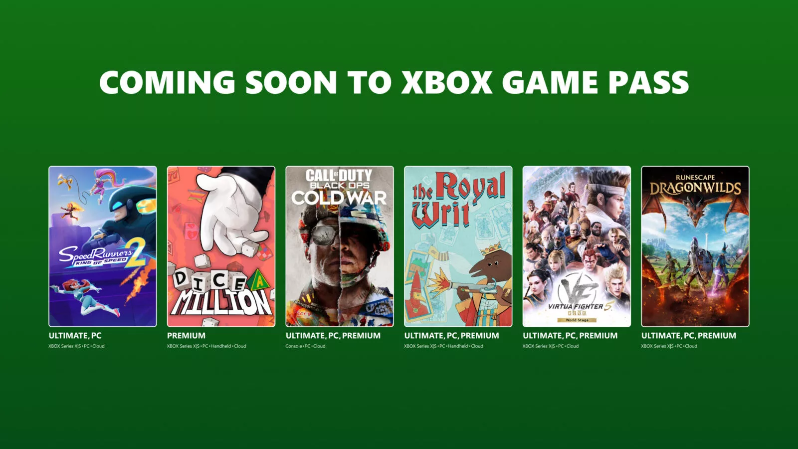 Xbox Game Pass: Dragonwilds, SpeedRunners 2, and More