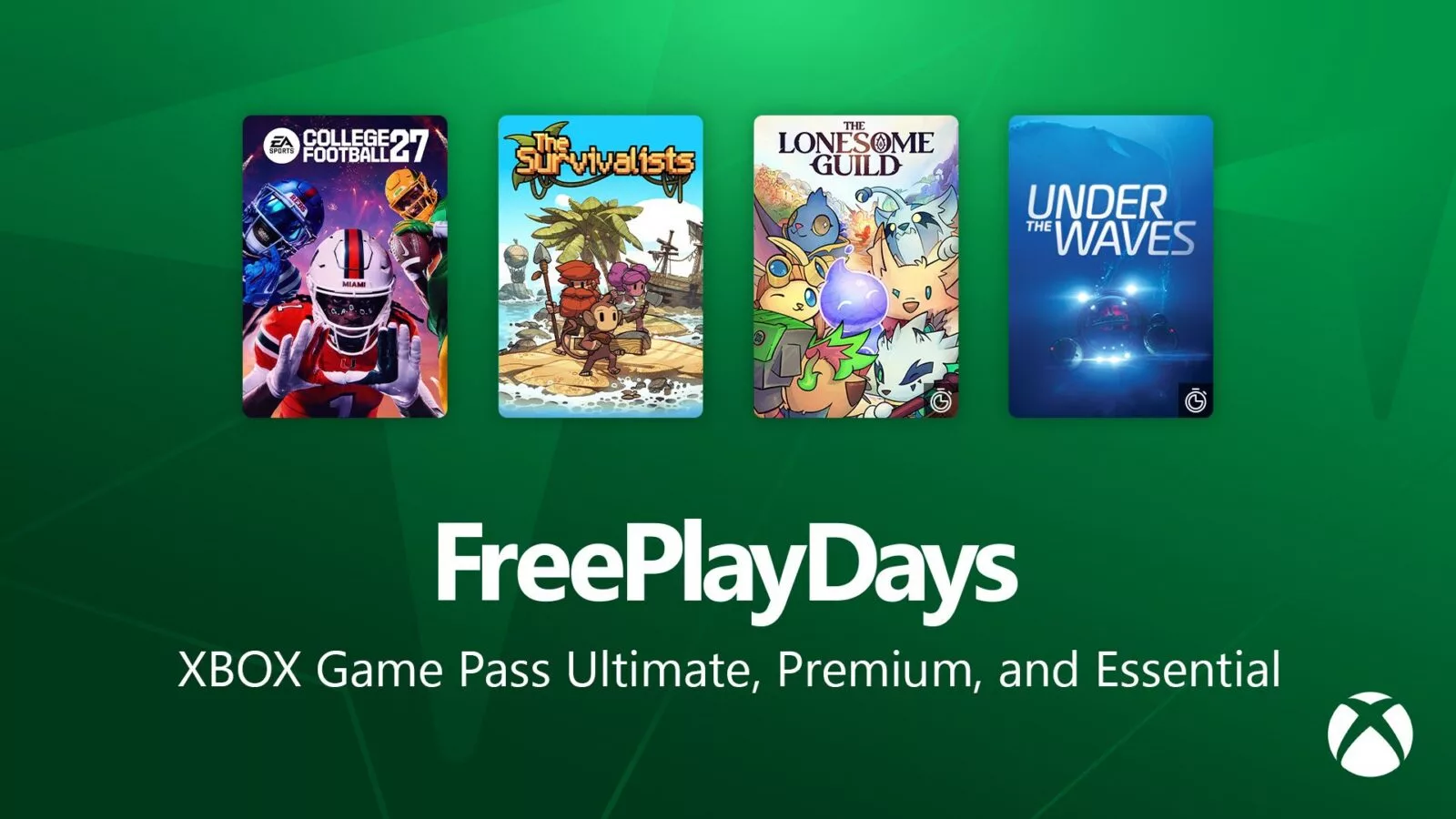 Xbox Free Play Days: EA Sports College Football 27, The Survivalists, and More