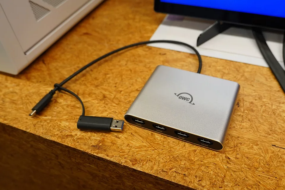 OWC представила USB-C-адаптер для четырёх 4K-мониторов с Mac на M1–M3
