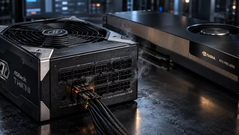 RTX PRO 6000: 16-Pin-Stecker расплавился, несмотря на защиту TempGuard