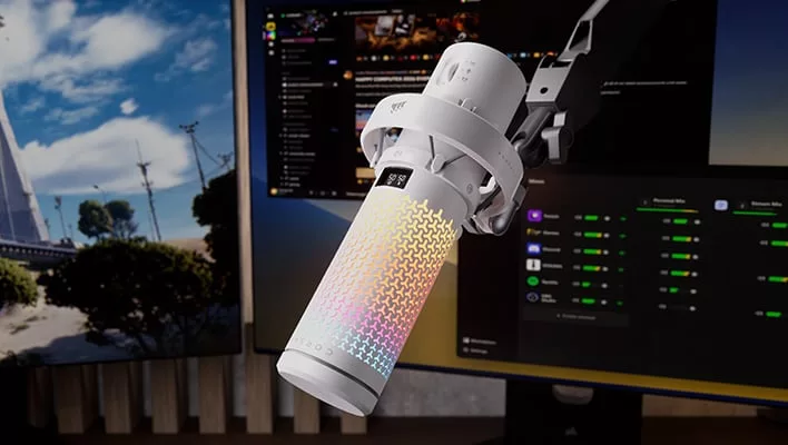 Corsair Voxara: 32-битный звук и OLED-дисплей в новом USB-микрофоне