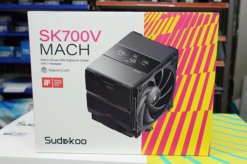 Sudokoo представила кулер SK700V MACH с цифровым дисплеем