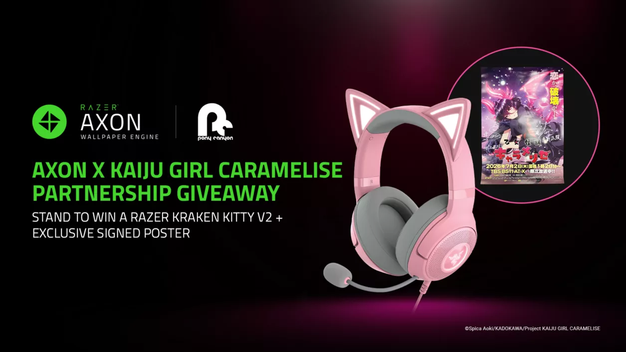 Razer Axon добавит официальные обои KAIJU GIRL CARAMELISE