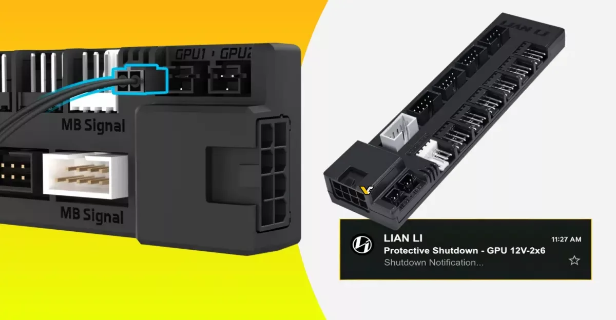 Новый хаб от Lian Li может выключить ПК при перегреве кабеля GPU