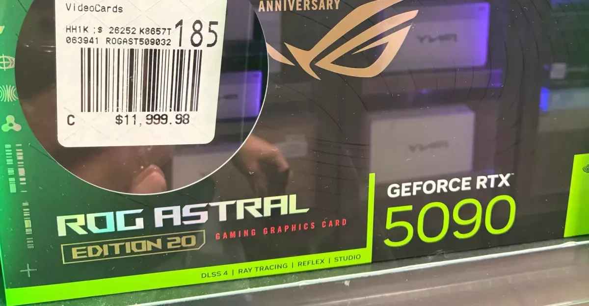 Цена ASUS RTX 5090 Edition 20 в Micro Center достигла $11 999
