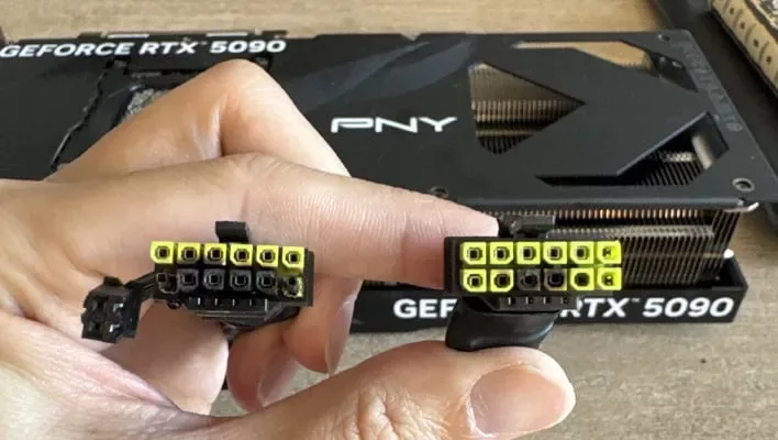 PNY якобы отказывает в гарантии из-за оплавленного разъема RTX 5090