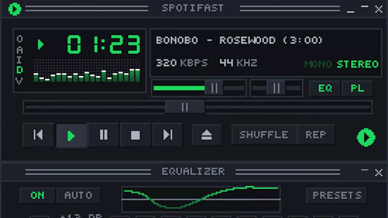 Spotify-альтернатива: Spotifast возвращает эстетику Winamp и экономит RAM