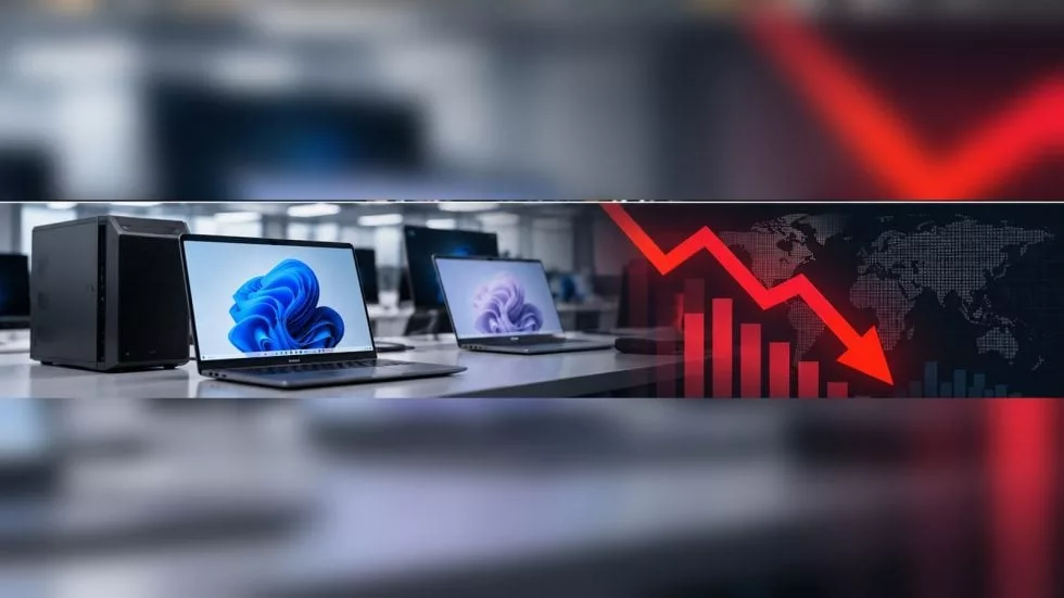 Обвал рынка ПК: продажи в третьем квартале упали на 20%
