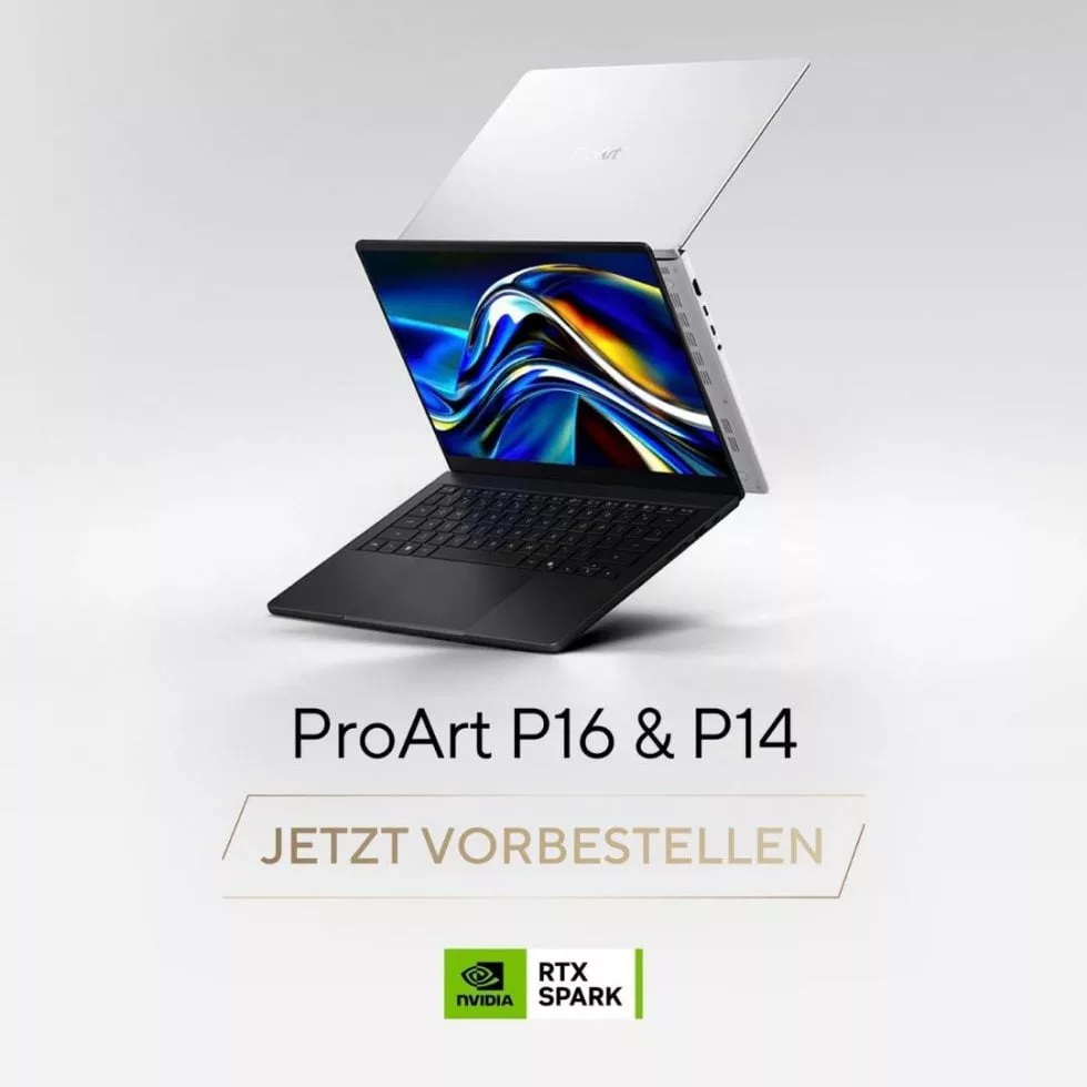 ASUS ProArt P14 и P16 с платформой RTX Spark: упор на локальный ИИ