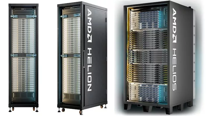 AMD представляет стойки Helion: до 32 768 ядер Zen 6 для агентного ИИ