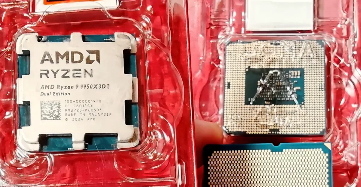 Покупатель Amazon получил Ryzen 9 9950X3D2 с процессором Intel под крышкой