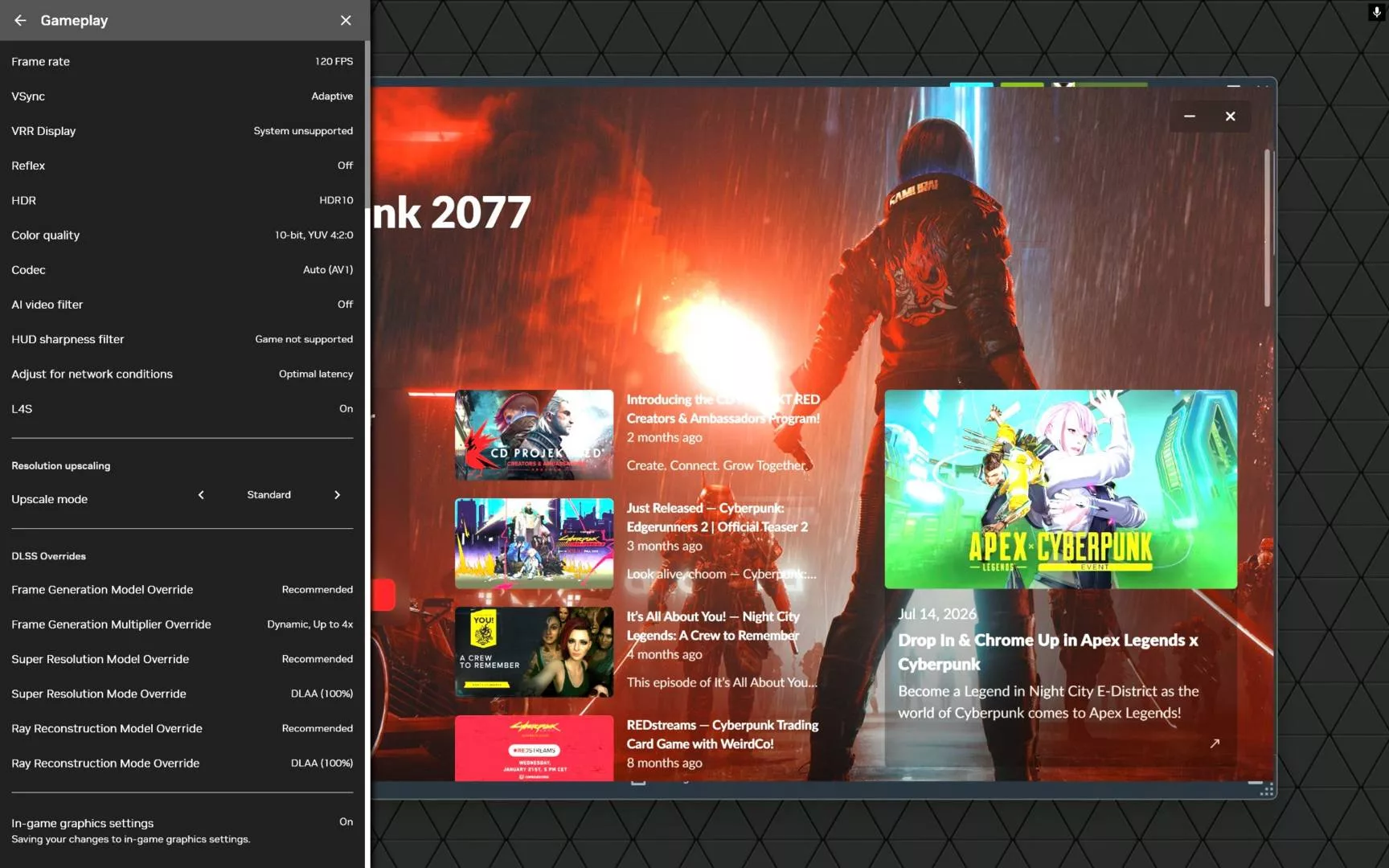 NVIDIA добавила управление DLSS 4.5 в GeForce NOW