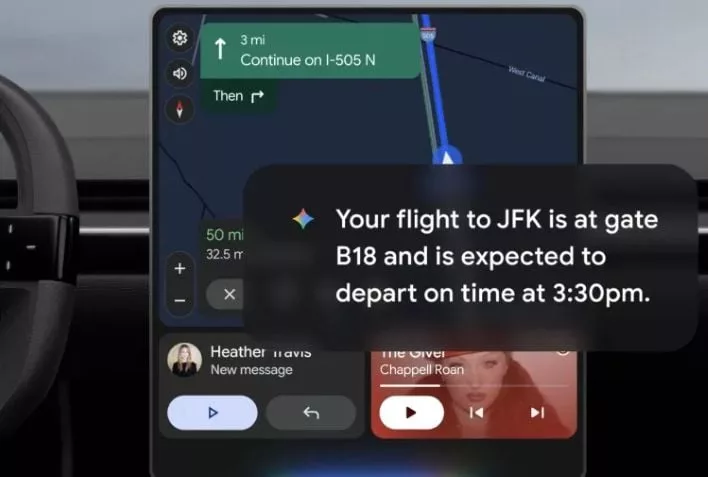 Gemini получает функции персонального интеллекта в Android Auto