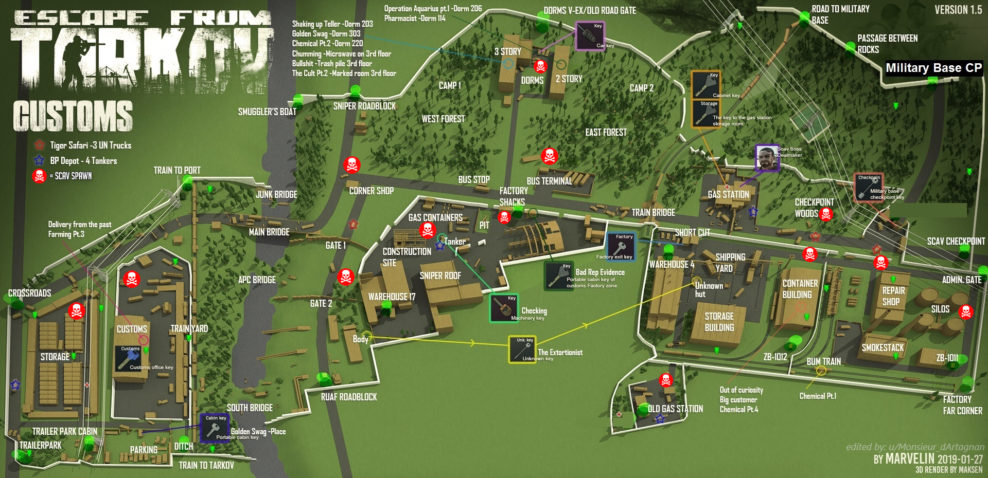 Карта Customs в Escape from Tarkov