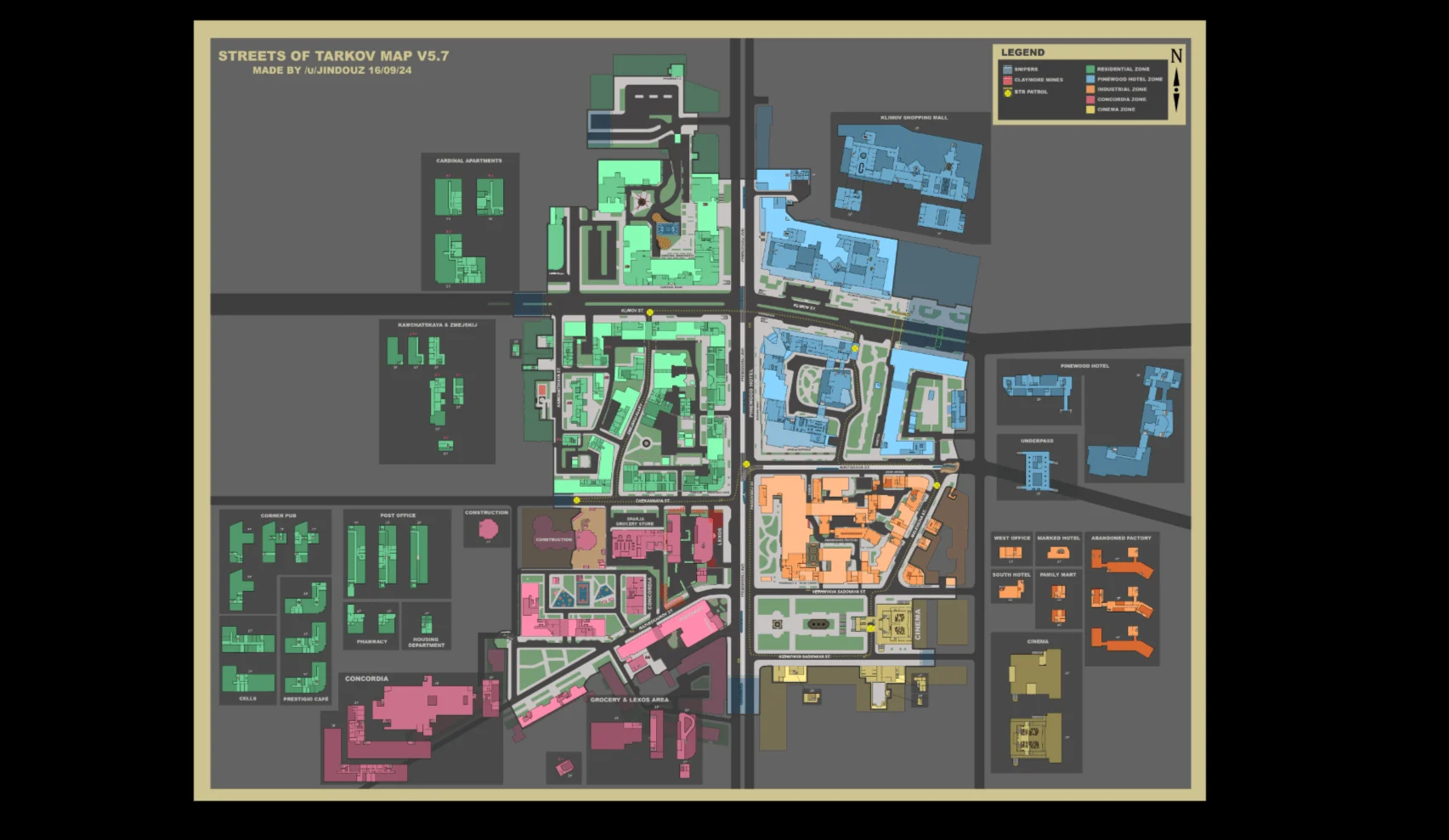 Карта Streets of Tarkov в Escape from Tarkov