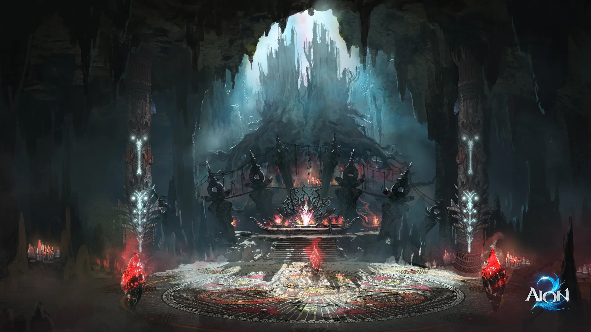 AION 2 party inside a dungeon